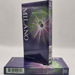 Милано сс 2 кнопки голубика/мята